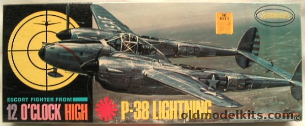 Aurora 1/48 12 O'Clock High P-38 Lightning, 346-130 plastic model kit